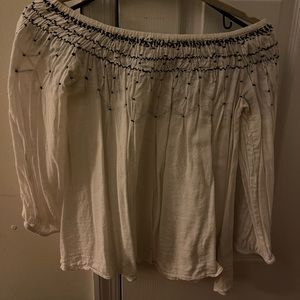 Zara white off the shoulders top